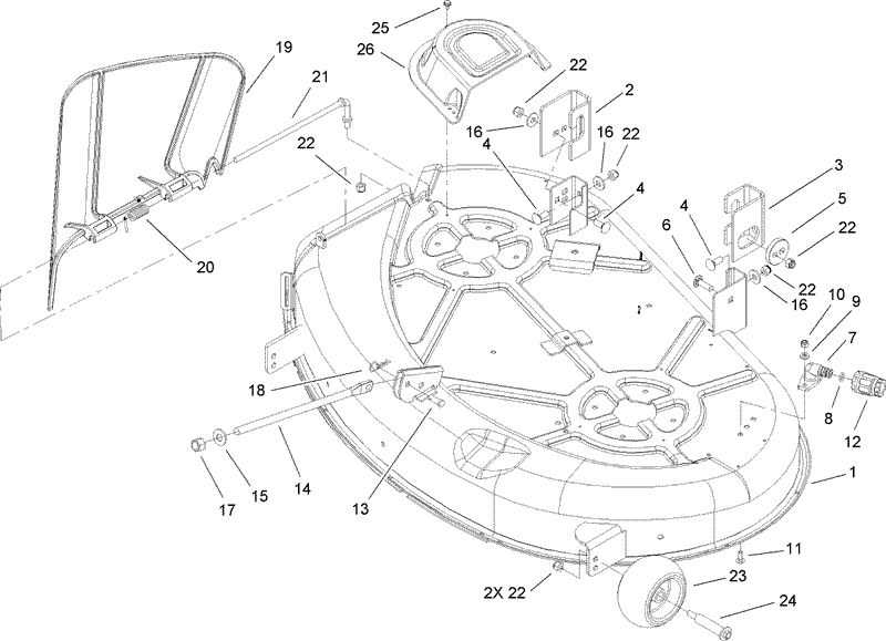 42 Inch Deck Assembly