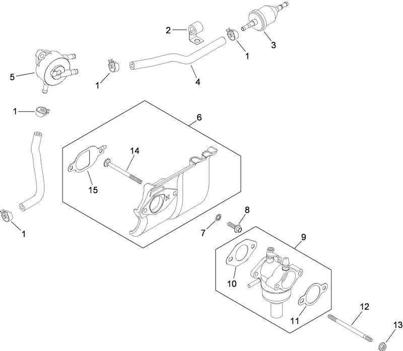 Fuel System Assembly Kohler SV590 0212