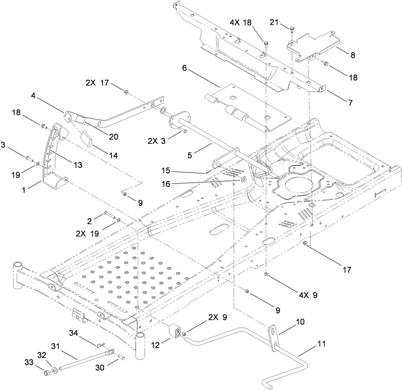 Deck Lift Assembly