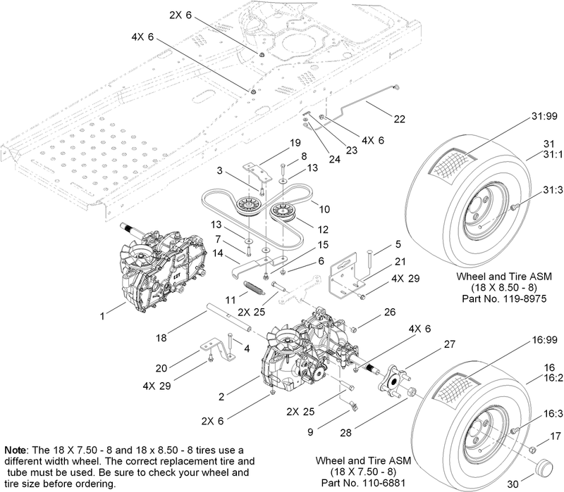 Hydro Traction Drive Assembly