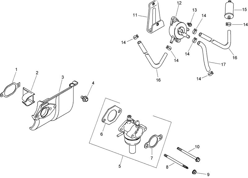 Fuel System Assembly Kohler SV610 0020
