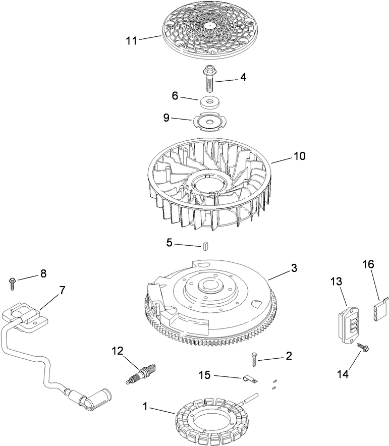 Ignition and Electrical Assembly Kohler SV610 0211
