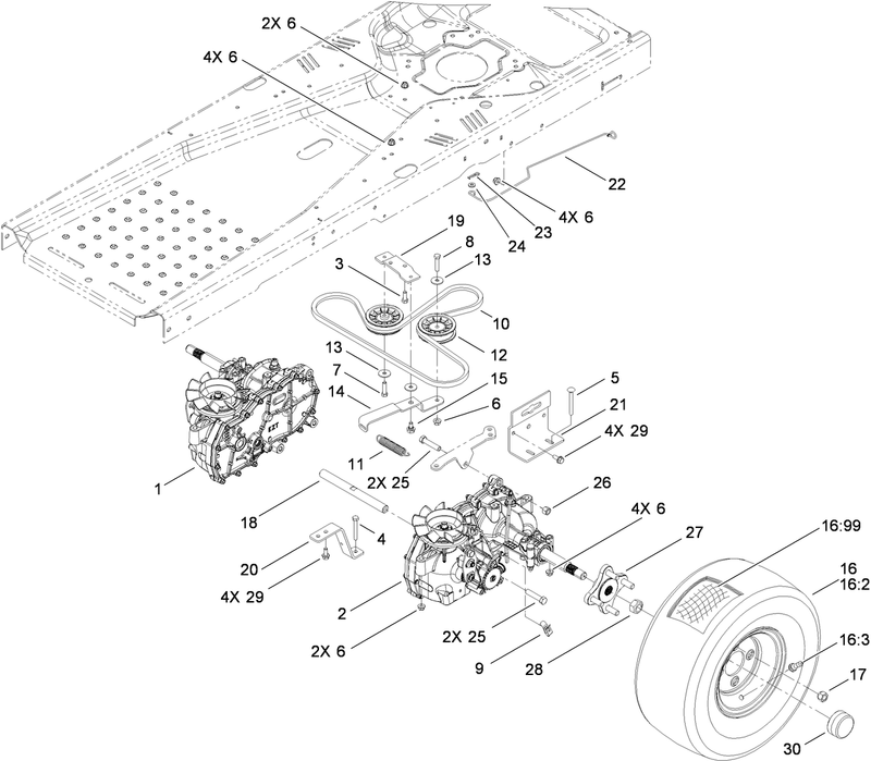 Hydro Traction Drive Assembly