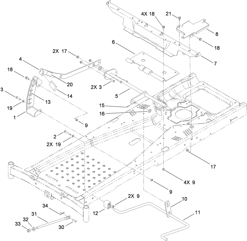 Deck Lift Assembly