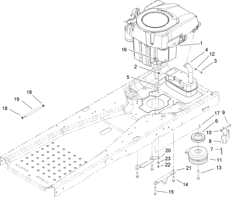 Engine and Clutch Assembly