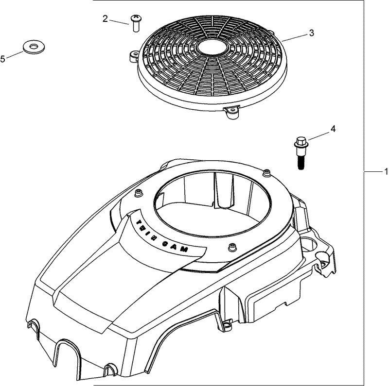 Blower Housing Assembly Kohler SV610 0020