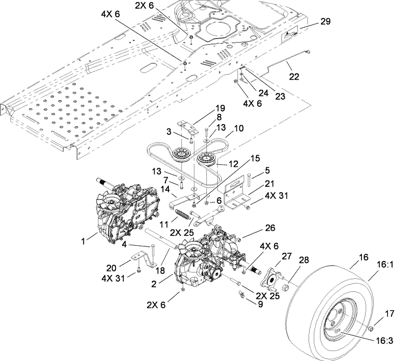 Hydro Drive Assembly