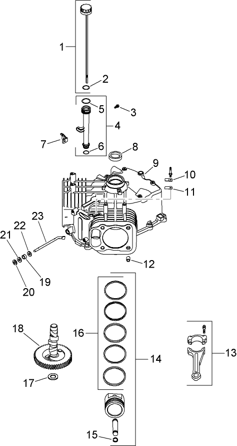 Crankcase Assembly Kohler SV720 0029
