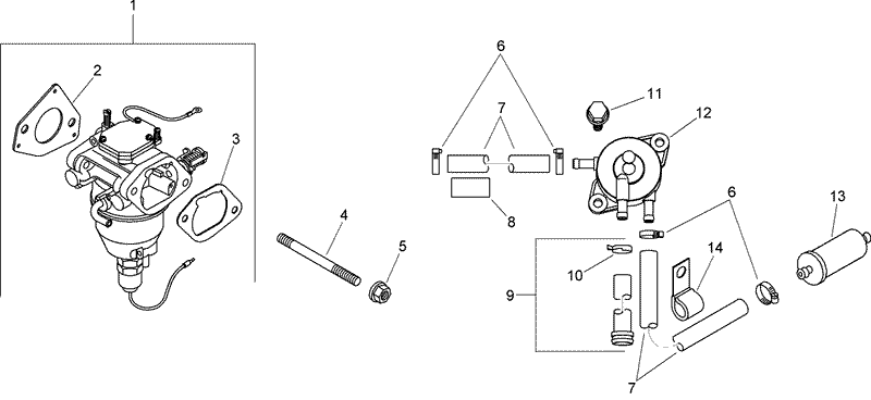 Fuel System Assembly Kohler SV720 0029