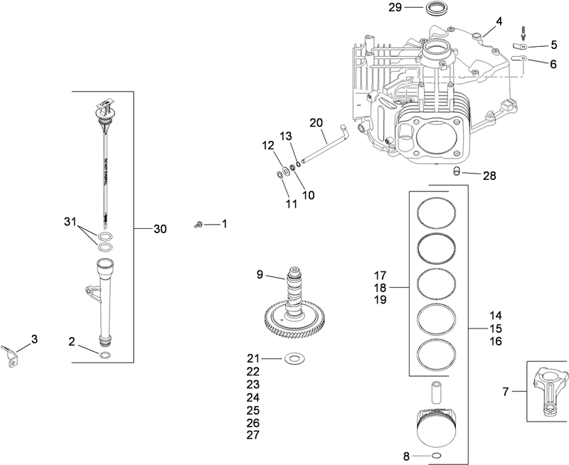 Crankcase Assembly Kohler SV720 0039