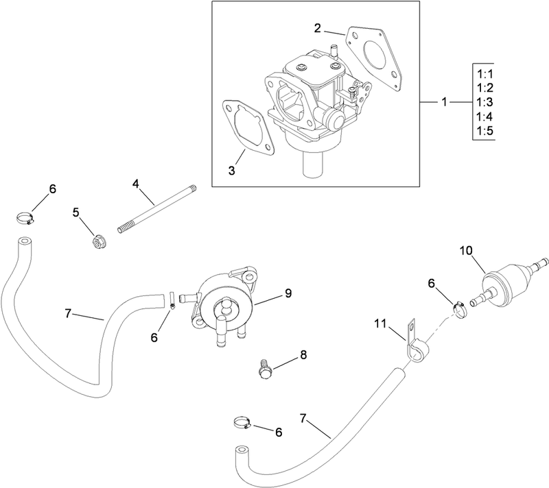 Fuel System Assembly Kohler SV720 0039
