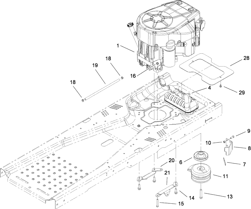 Engine and Clutch Assembly