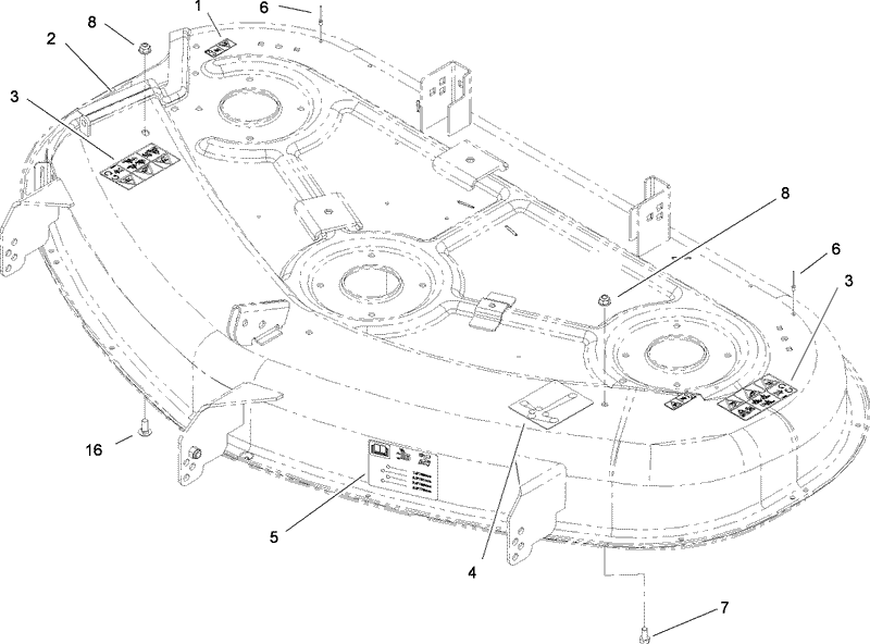 50 Inch Deck Decal Assembly No 112 9798