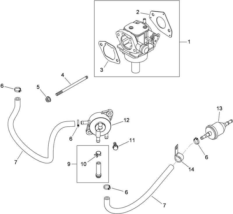 Fuel System Assembly Kohler SV730 0029