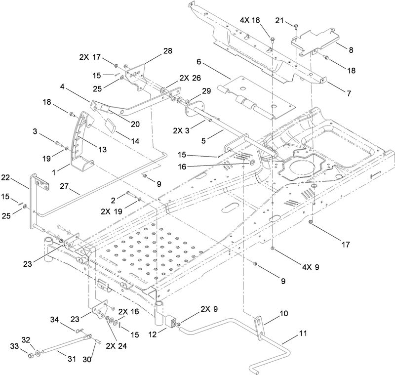 Deck Lift Assembly