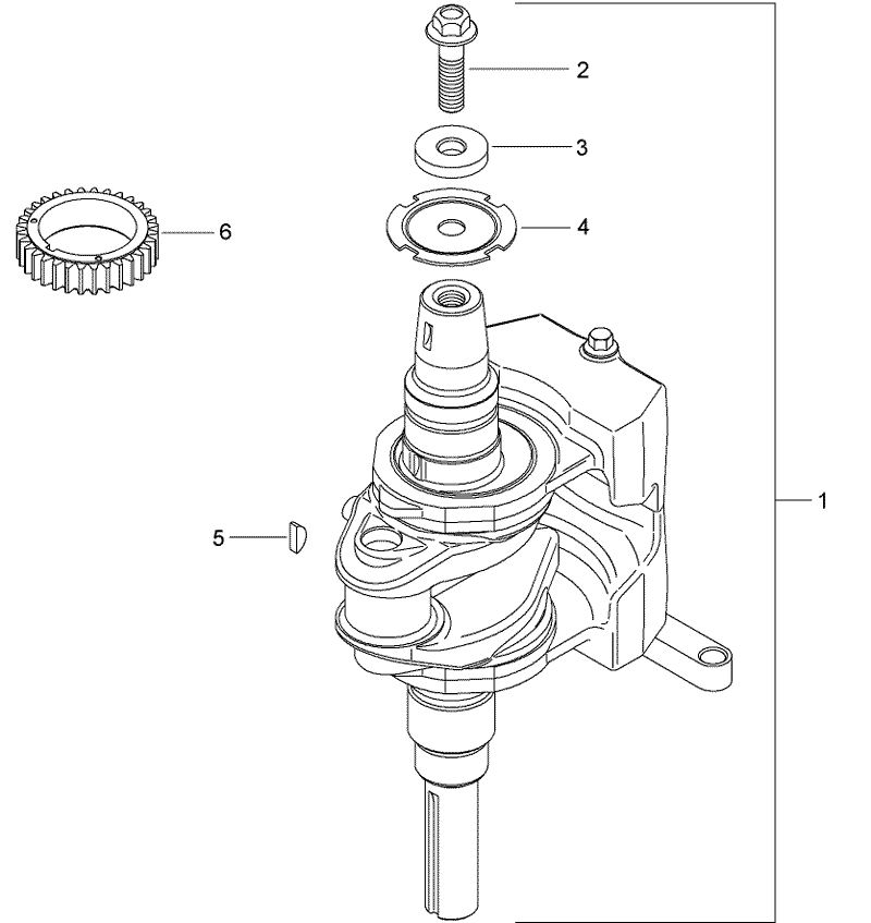 Crankshaft Assembly Kohler SV590 0023