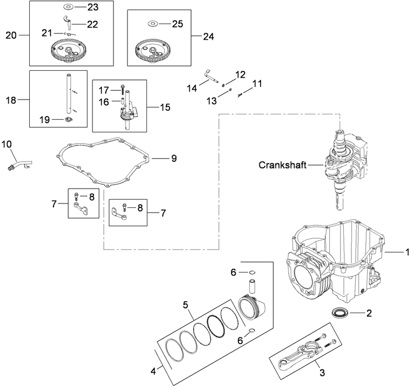 Crankcase Assembly Kohler SV590 0213