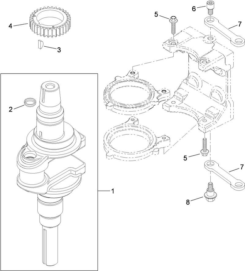 Crankshaft Assembly Kohler SV590 0213