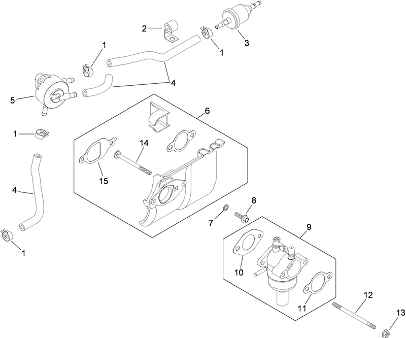 Fuel System Assembly Kohler SV590 0213