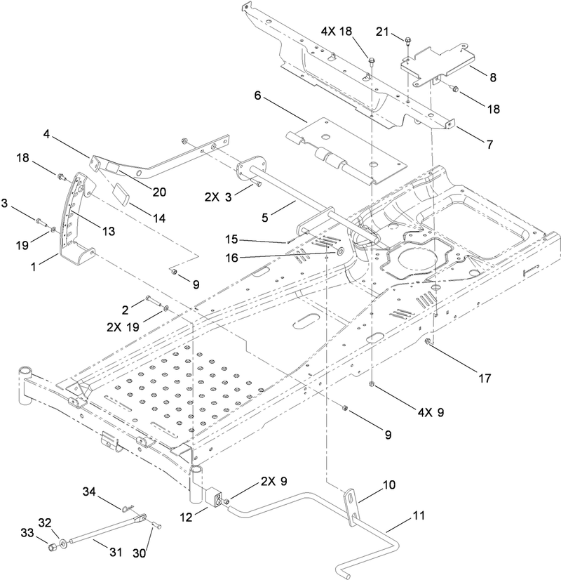 Deck Lift Assembly