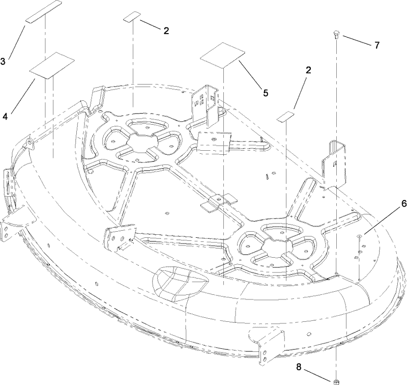 42 Inch Deck Assembly No 110 6831