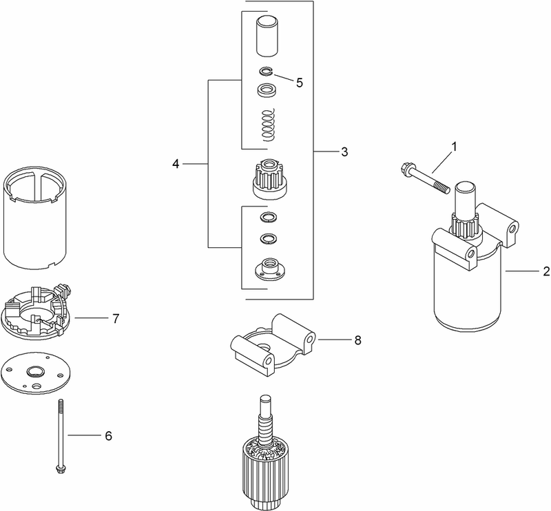 Starter Assembly Kohler SV710 0027