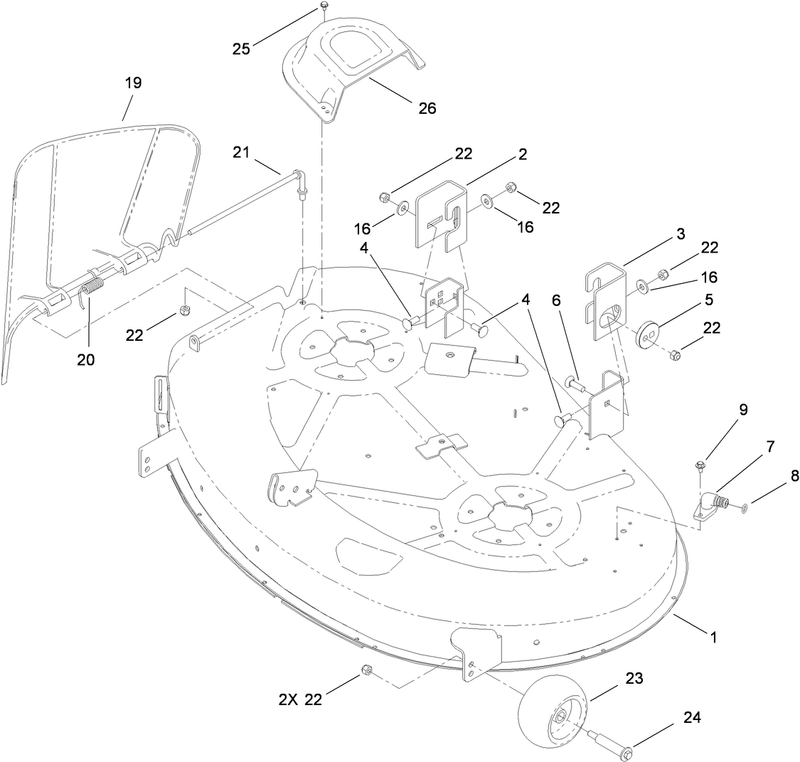 42 Inch Deck Assembly