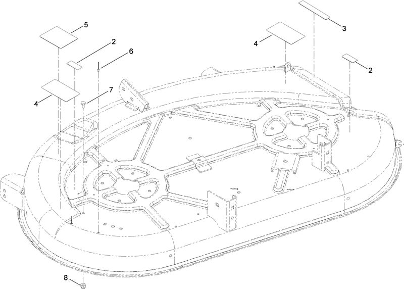 42 Inch Deck and Decal Assembly No 117 1290