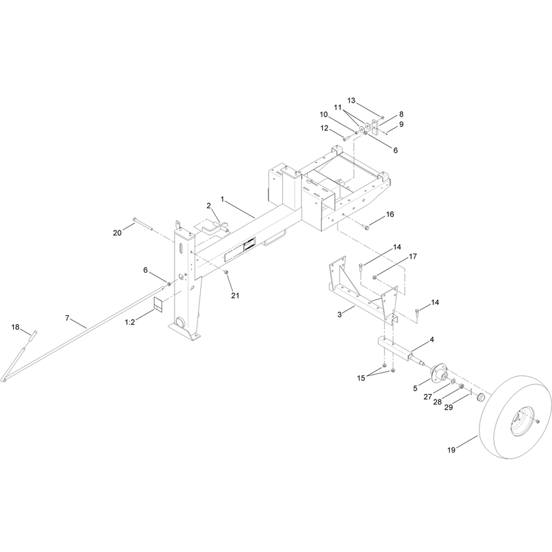 Frame and Axle Assembly