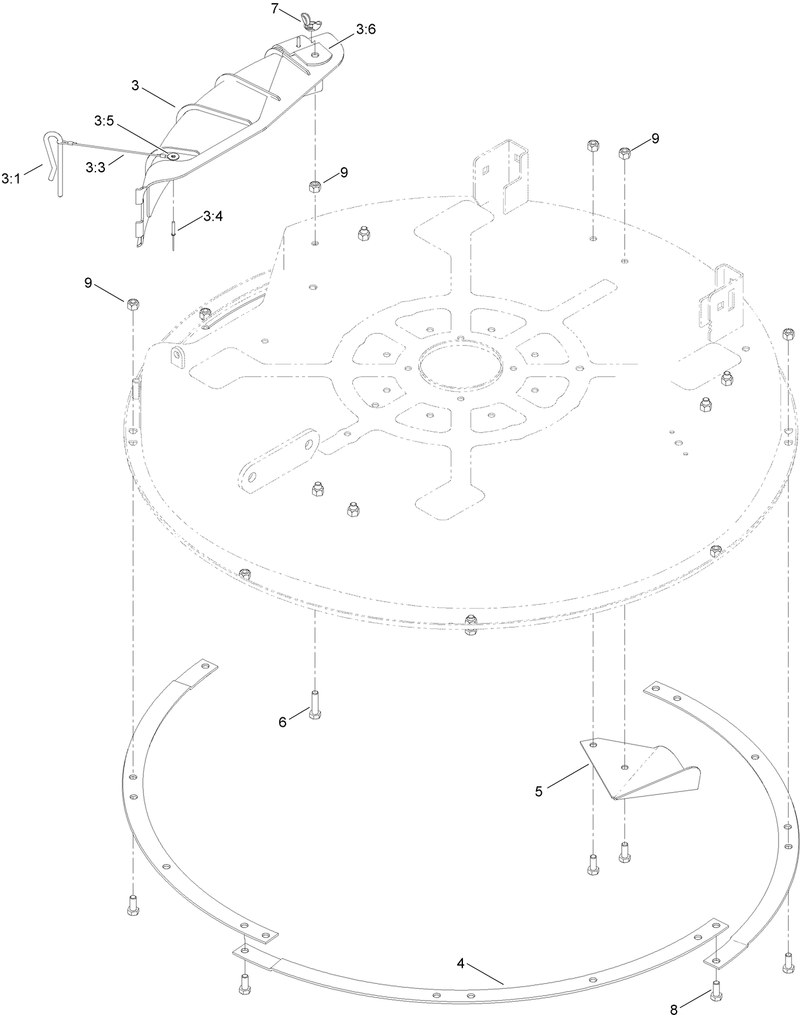 32 Inch Deck Baffle Assembly