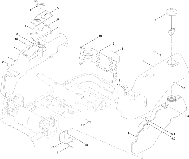 Body Styling and Fuel Pod Assembly