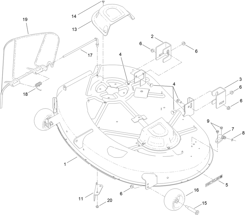 42 Inch Deck Assembly