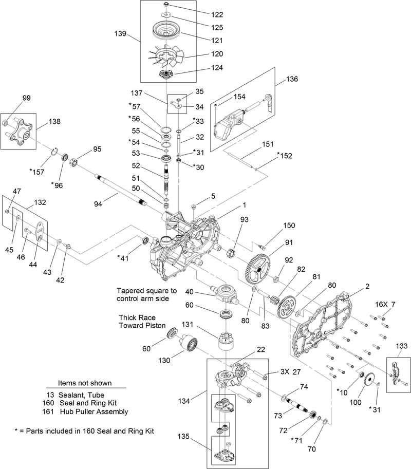 Right Hand Hydro Transaxle Assembly No 119 3331