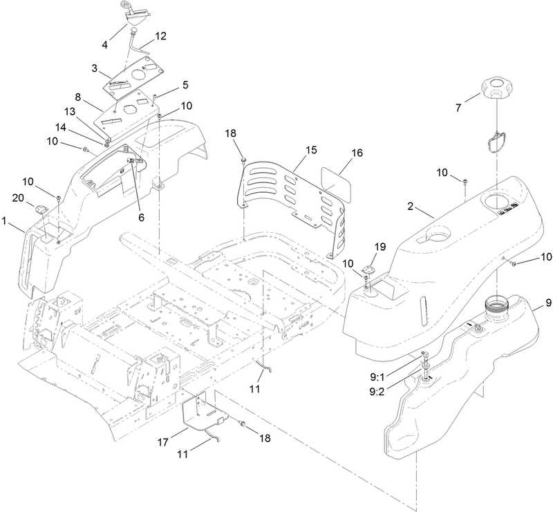 Body Styling and Fuel Pod Assembly