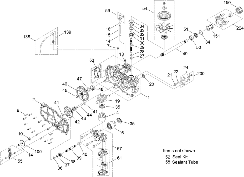 RH Hydro Transaxle Assembly No 119 3351