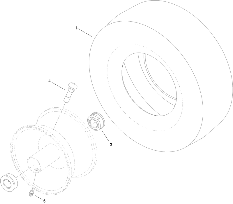 13 Inch Wheel and Tire Assembly No 119 3473
