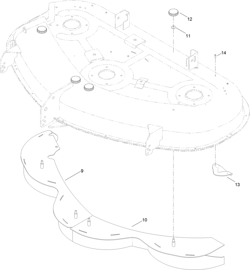 50 Inch Deck Baffle Assembly