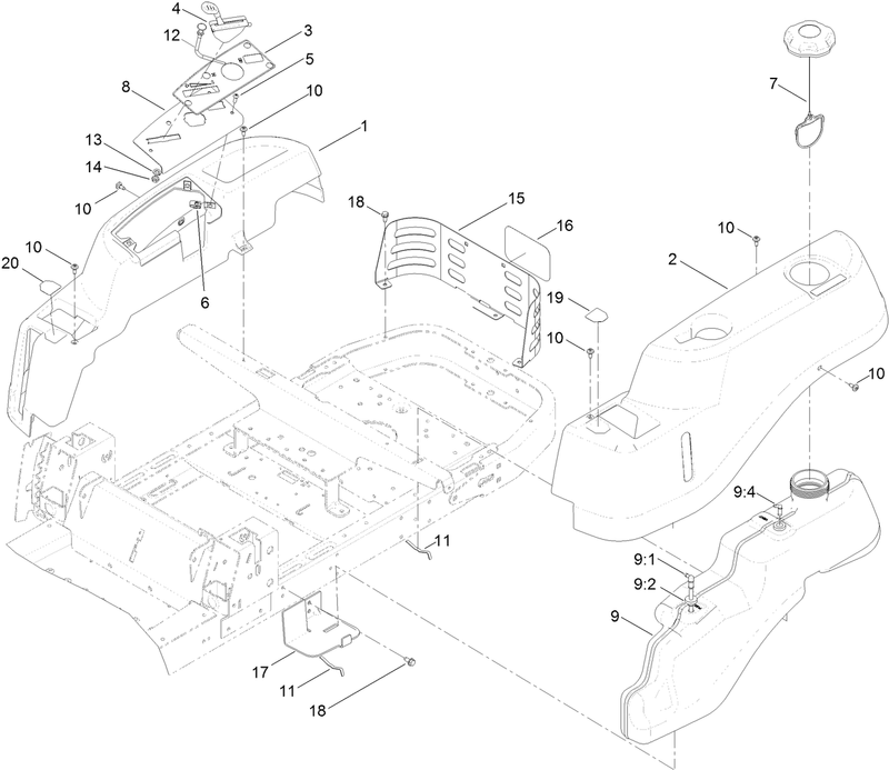 Body Styling and Fuel Pod Assembly