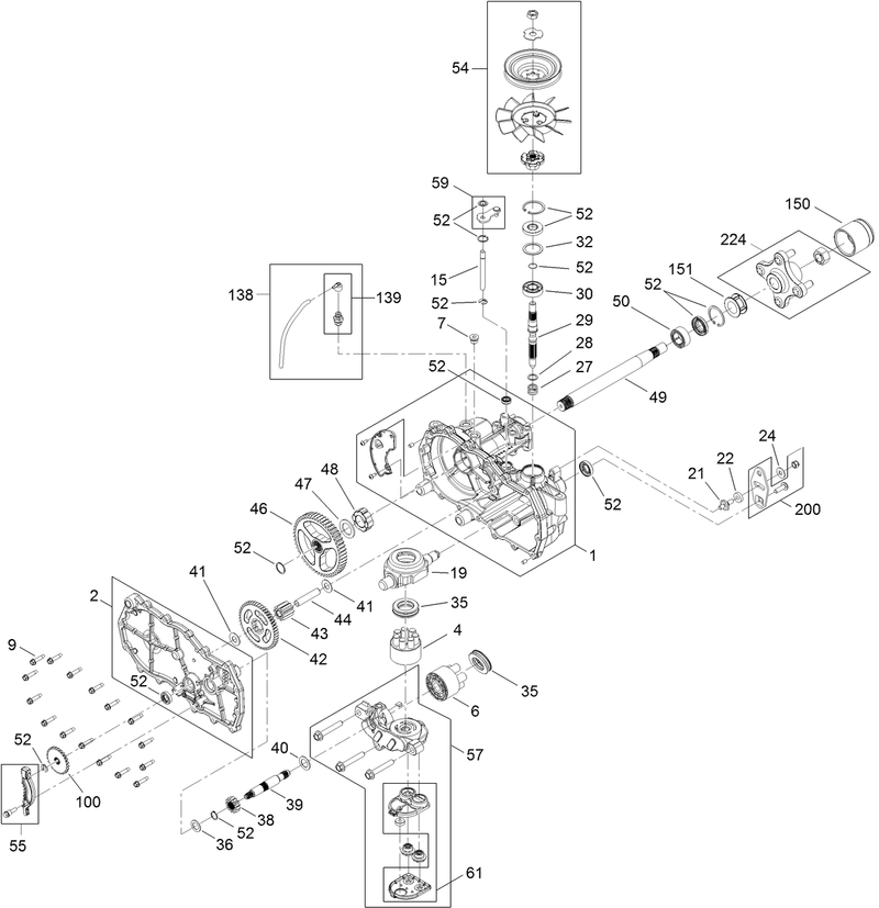 Right Hand Hydro Transaxle Assembly No 119 3351