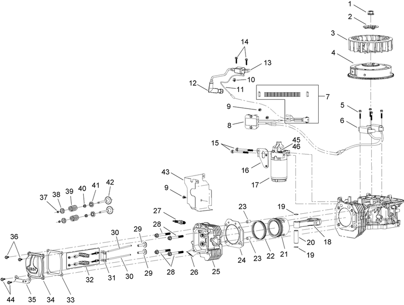 Engine Assembly No 120 4380 2