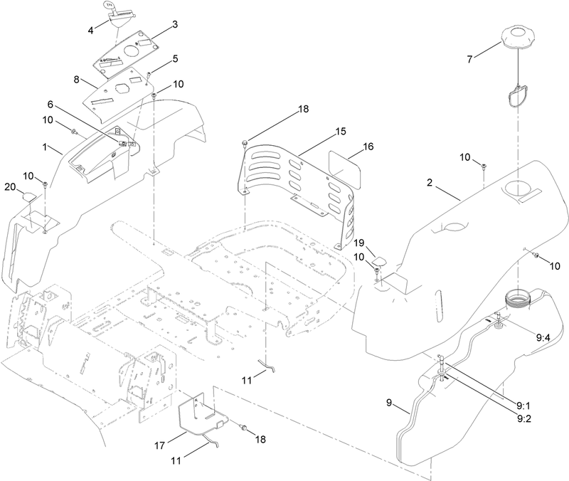 Body Styling and Fuel Pod Assembly