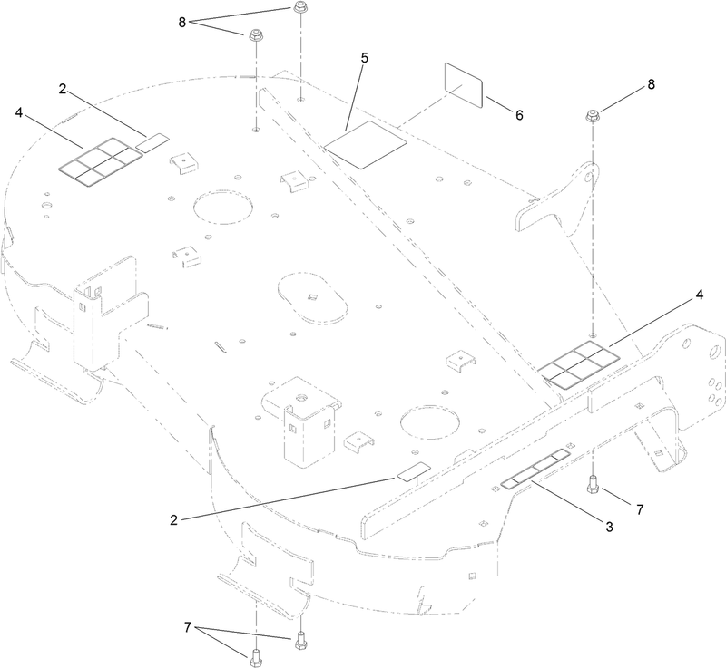 42 Inch Deck and Decal Assembly No 121 0733