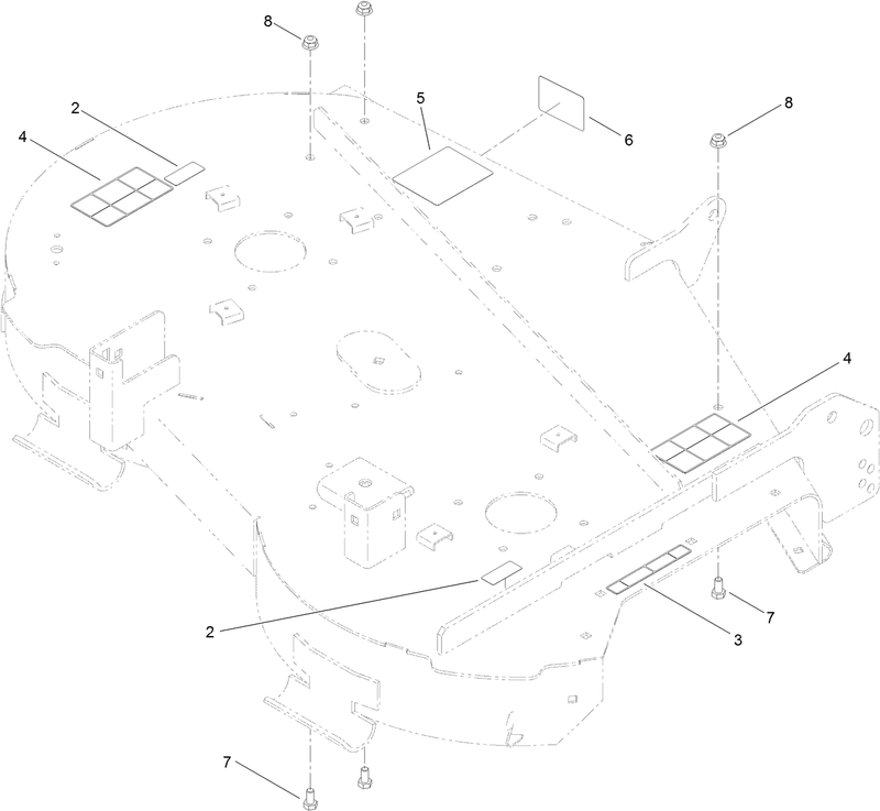 42 Inch Deck and Decal Assembly No 121 0733