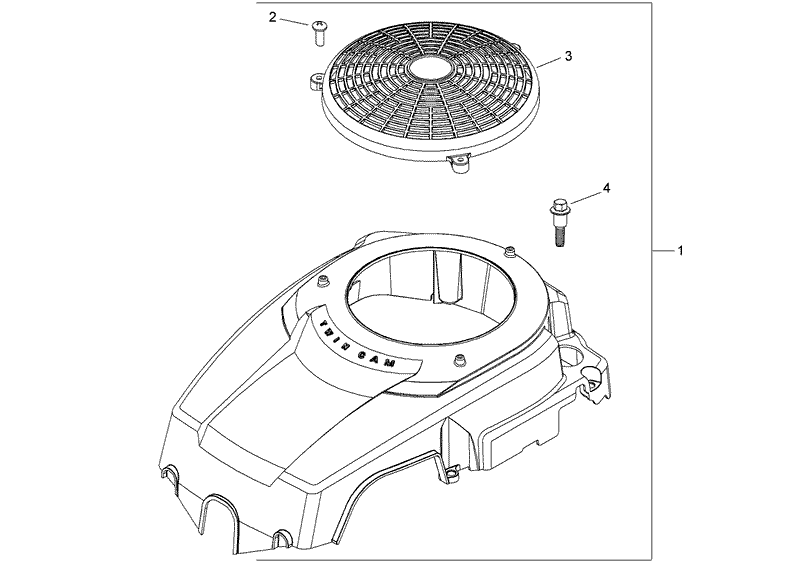 Blower Housing and Baffle Assembly Kohler SV610S 0022