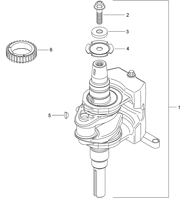 Crankshaft Assembly Kohler SV610S 0022