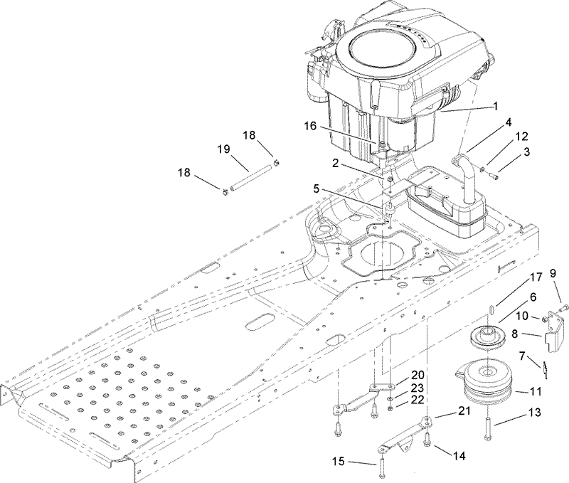 Engine and Clutch Assembly