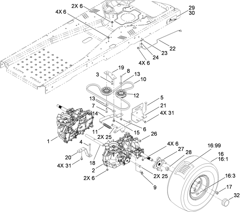 Hydro Drive Assembly