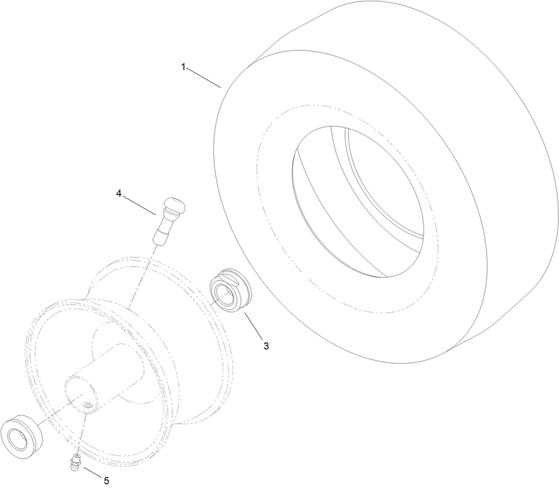 13 Inch Wheel and Tire Assembly No 119 3473