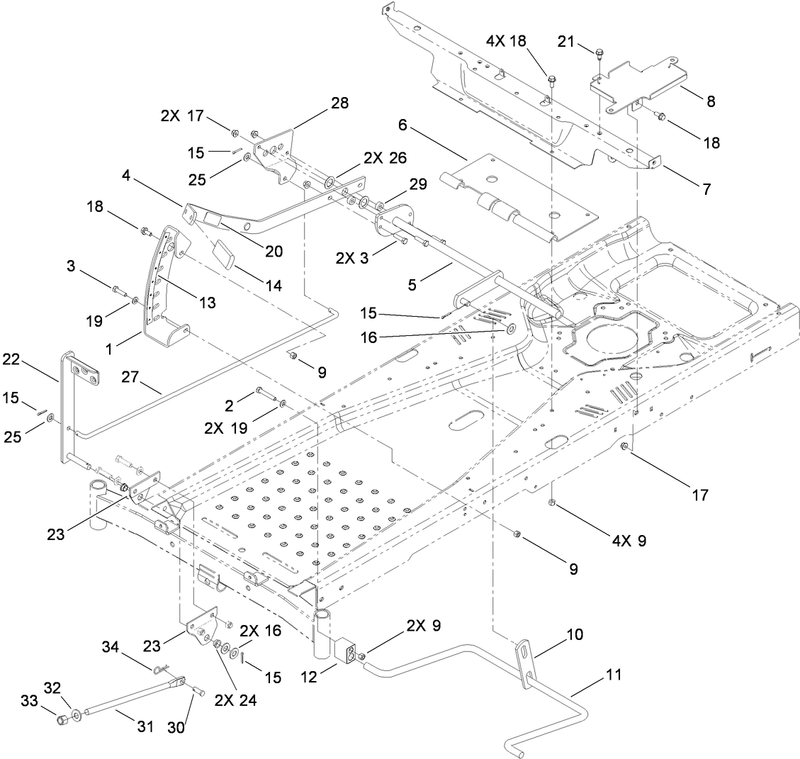 Deck Lift Assembly