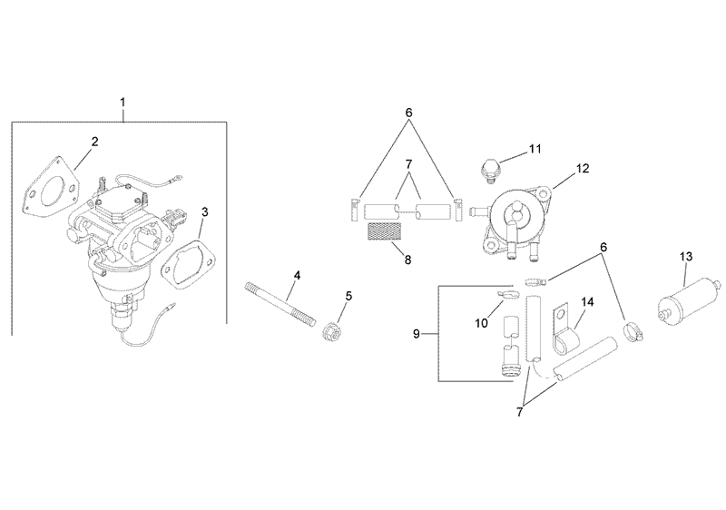 Fuel System Assembly Kohler SV720 0030